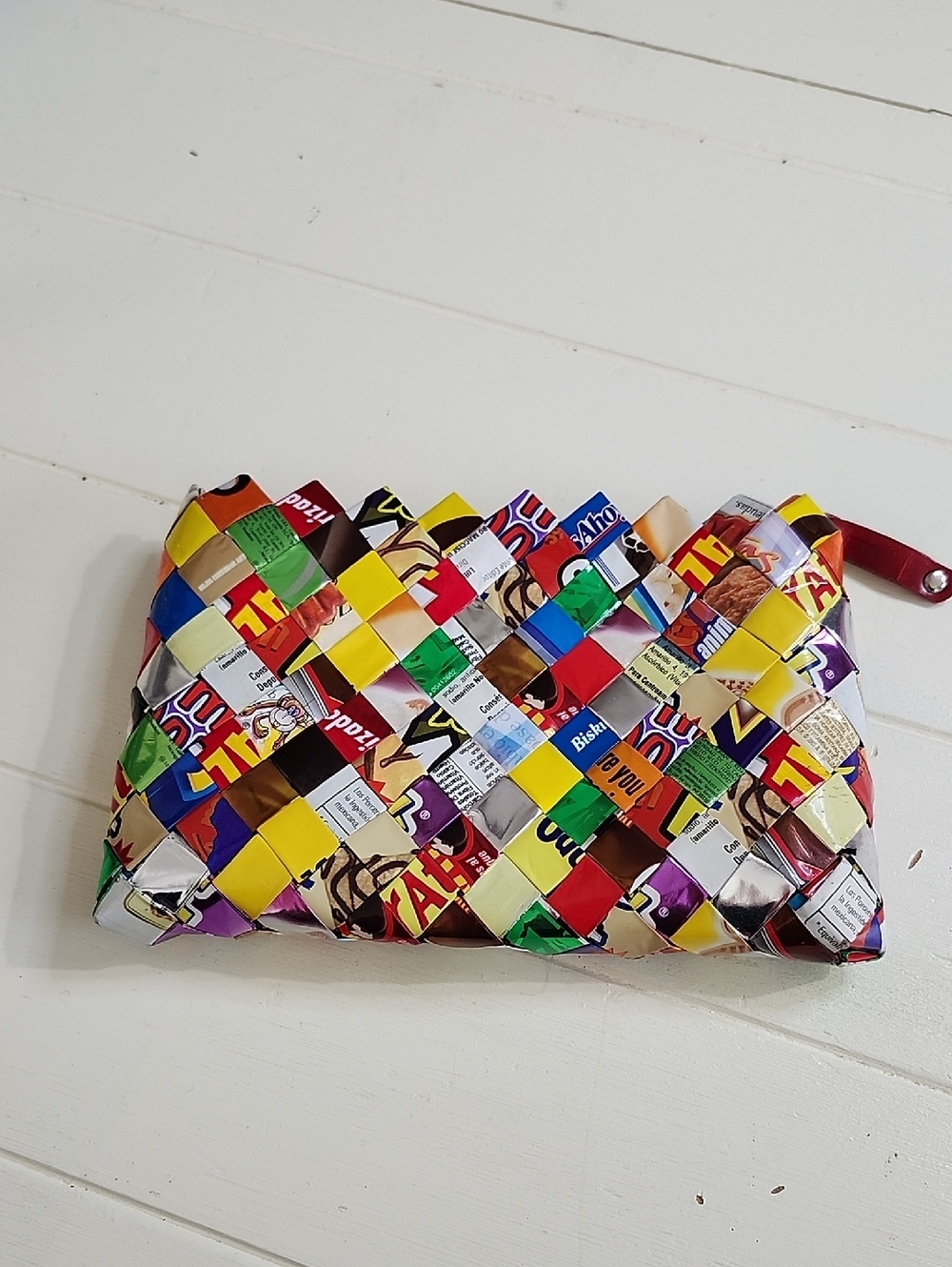 Nahui Ollin Candy Wrapper Zippered Bag